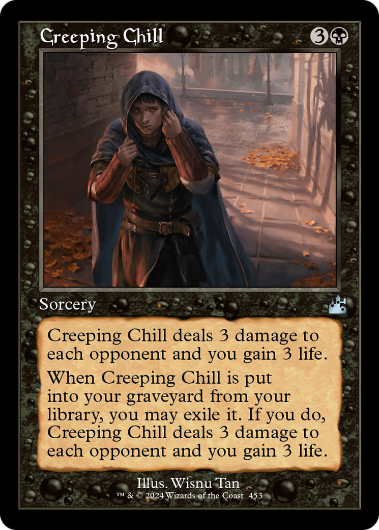 Creeping Chill (Retro Frame) [Ravnica Remastered] | Jomio and Rueliete's Cards and Comics