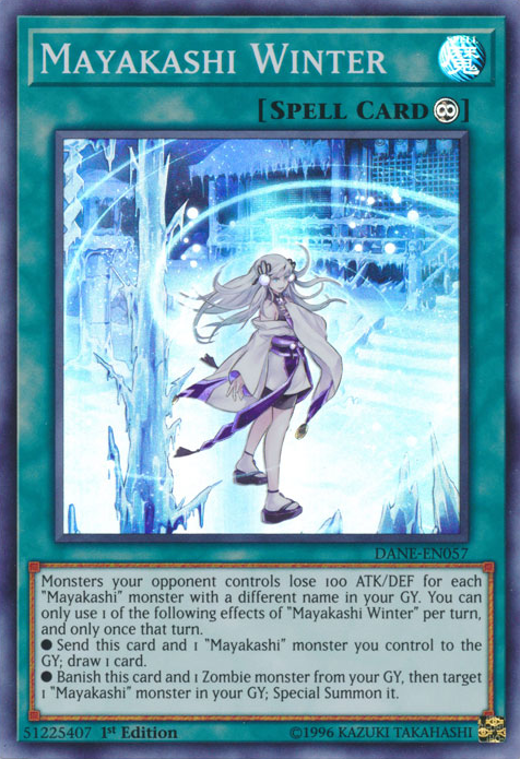Mayakashi Winter [DANE-EN057] Super Rare | Jomio and Rueliete's Cards and Comics