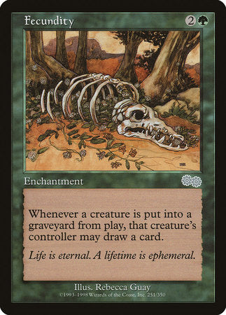 Fecundity [Urza's Saga] | Jomio and Rueliete's Cards and Comics