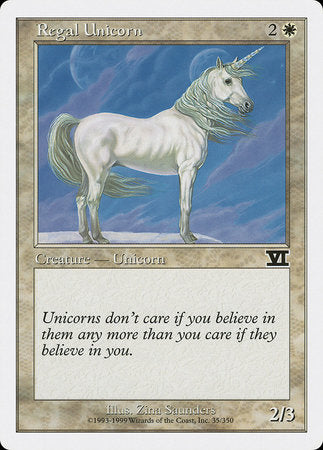 Regal Unicorn [Classic Sixth Edition] | Jomio and Rueliete's Cards and Comics