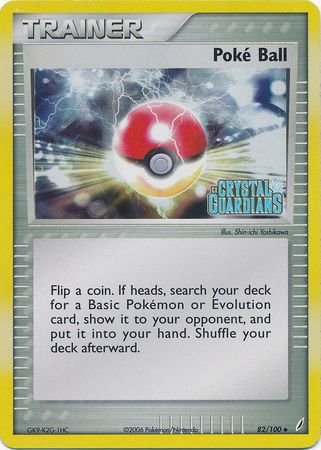 Poke Ball (82/100) (Stamped) [EX: Crystal Guardians] | Jomio and Rueliete's Cards and Comics