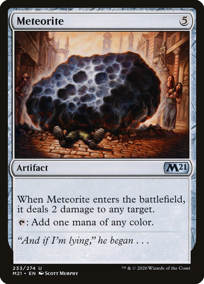 Meteorite [Core Set 2021] | Jomio and Rueliete's Cards and Comics