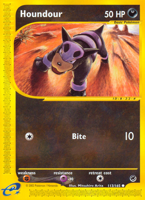 Houndour (113/165) [Expedition: Base Set] | Jomio and Rueliete's Cards and Comics