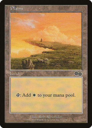 Plains (333) [Urza's Saga] | Jomio and Rueliete's Cards and Comics
