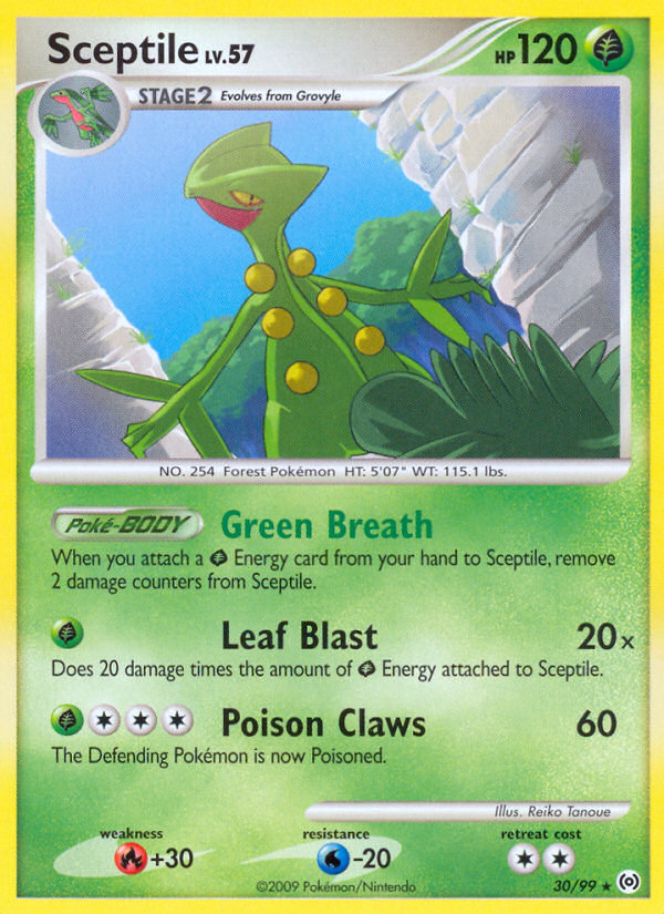 Sceptile (30/99) [Platinum: Arceus] | Jomio and Rueliete's Cards and Comics