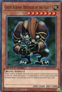 Green Baboon, Defender of the Forest [SBCB-EN053] Common | Jomio and Rueliete's Cards and Comics