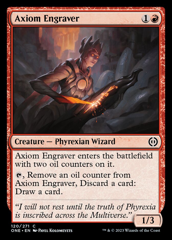 Axiom Engraver [Phyrexia: All Will Be One] | Jomio and Rueliete's Cards and Comics