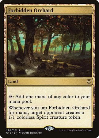 Forbidden Orchard [Commander 2016] | Jomio and Rueliete's Cards and Comics