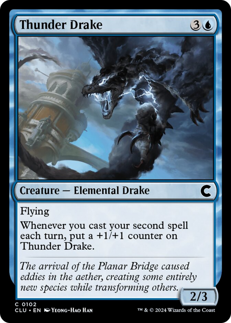 Thunder Drake [Ravnica: Clue Edition] | Jomio and Rueliete's Cards and Comics