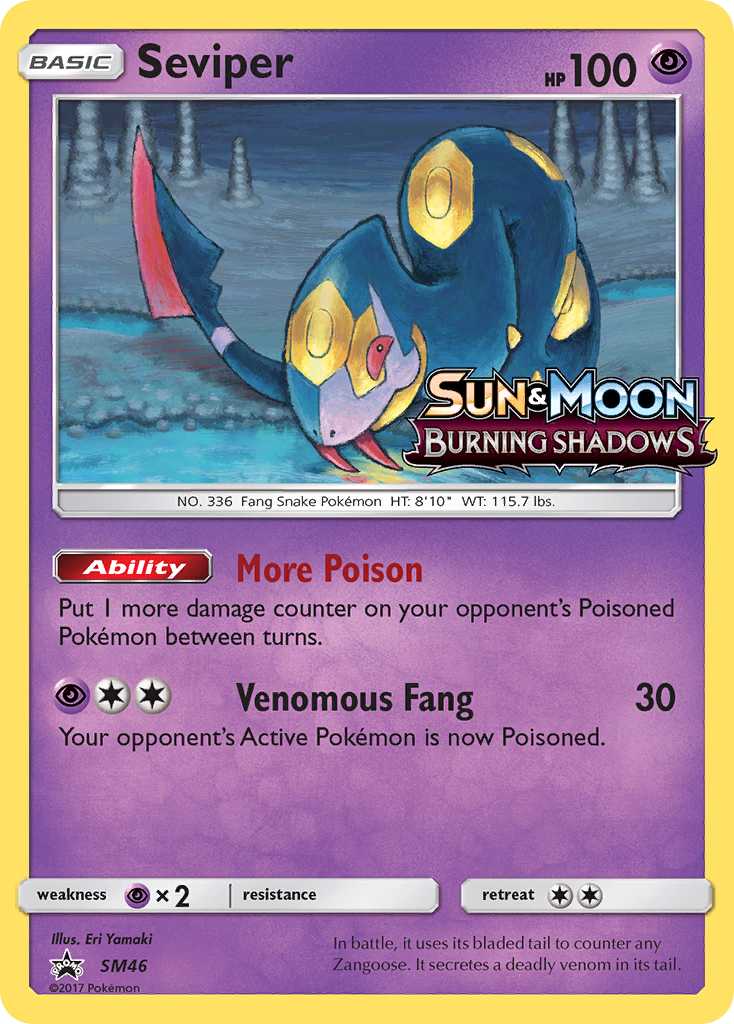 Seviper (SM46) [Sun & Moon: Black Star Promos] | Jomio and Rueliete's Cards and Comics