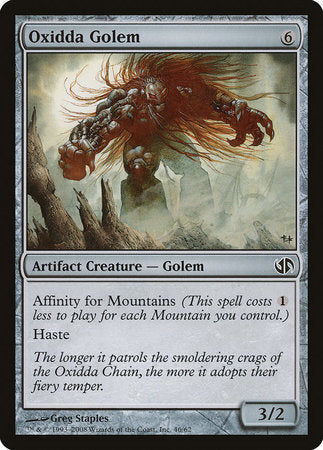 Oxidda Golem [Duel Decks: Jace vs. Chandra] | Jomio and Rueliete's Cards and Comics