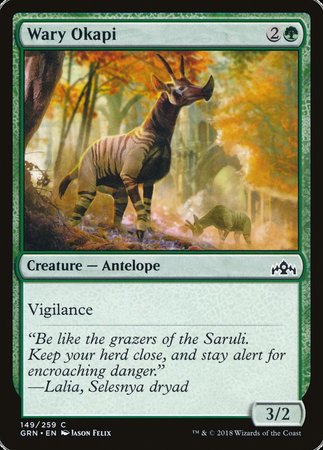 Wary Okapi [Guilds of Ravnica] | Jomio and Rueliete's Cards and Comics