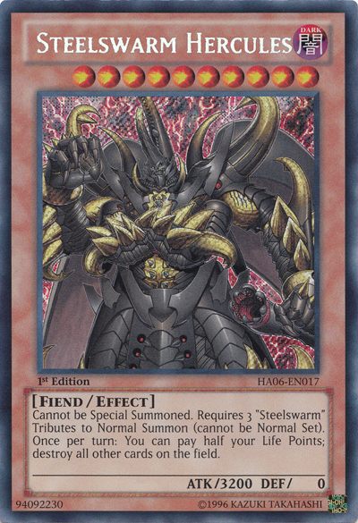 Steelswarm Hercules [HA06-EN017] Secret Rare | Jomio and Rueliete's Cards and Comics