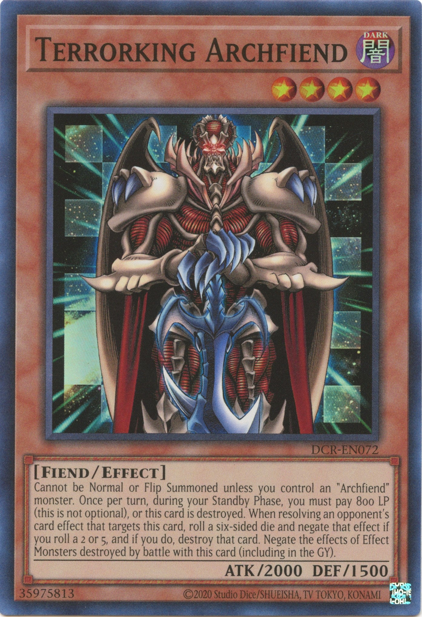 Terrorking Archfiend (25th Anniversary) [DCR-EN072] Super Rare | Jomio and Rueliete's Cards and Comics