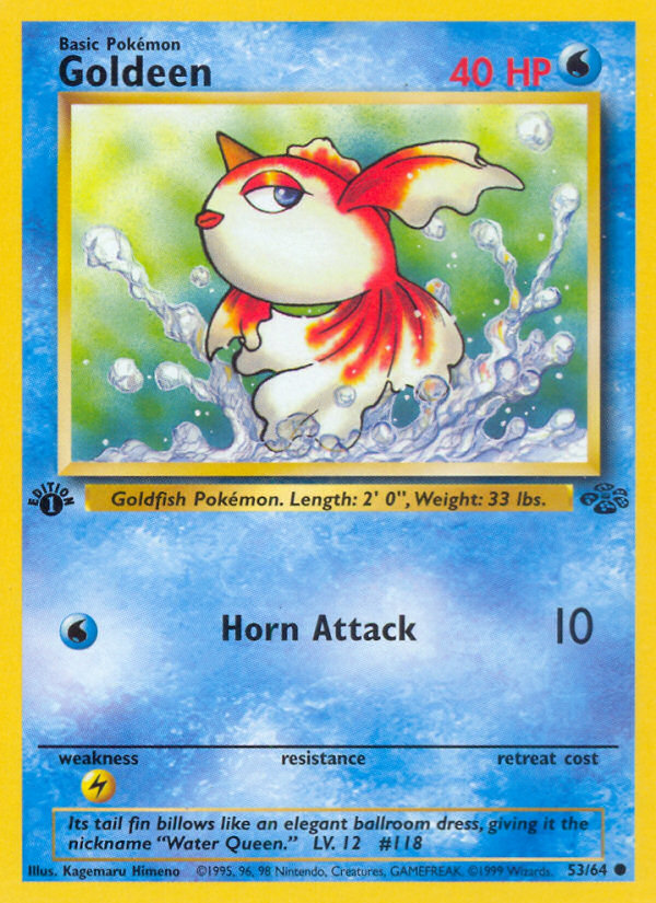 Goldeen (53/64) [Jungle 1st Edition] | Jomio and Rueliete's Cards and Comics