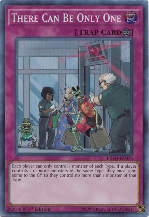 There Can Be Only One [EXFO-EN076] Super Rare | Jomio and Rueliete's Cards and Comics