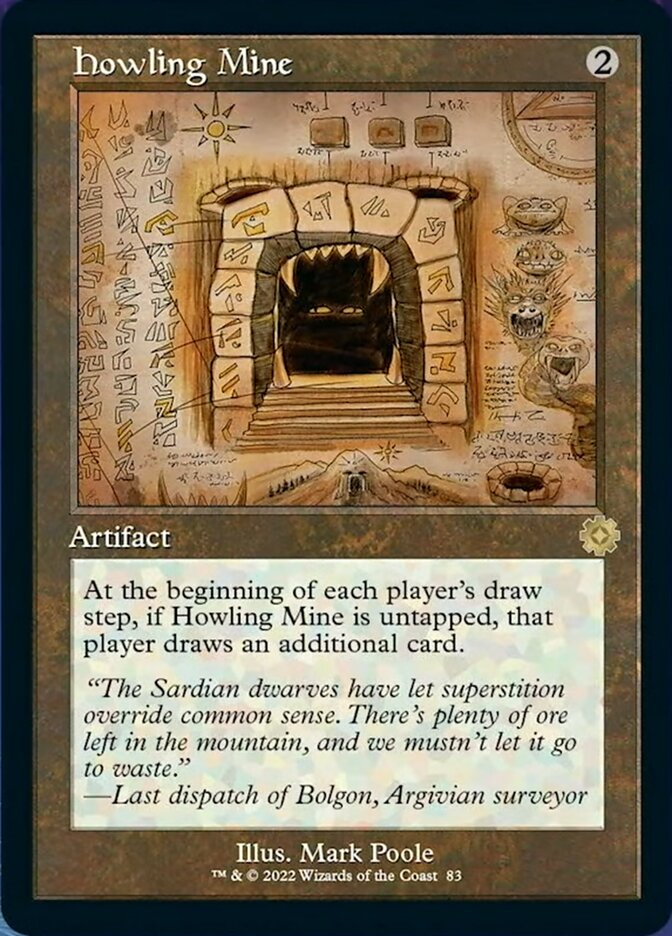 Howling Mine (Retro Schematic) [The Brothers' War Retro Artifacts] | Jomio and Rueliete's Cards and Comics