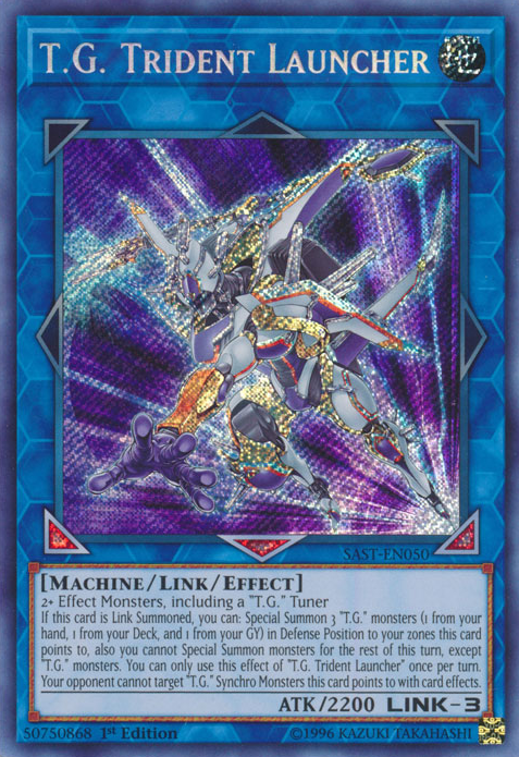T.G. Trident Launcher [SAST-EN050] Secret Rare | Jomio and Rueliete's Cards and Comics