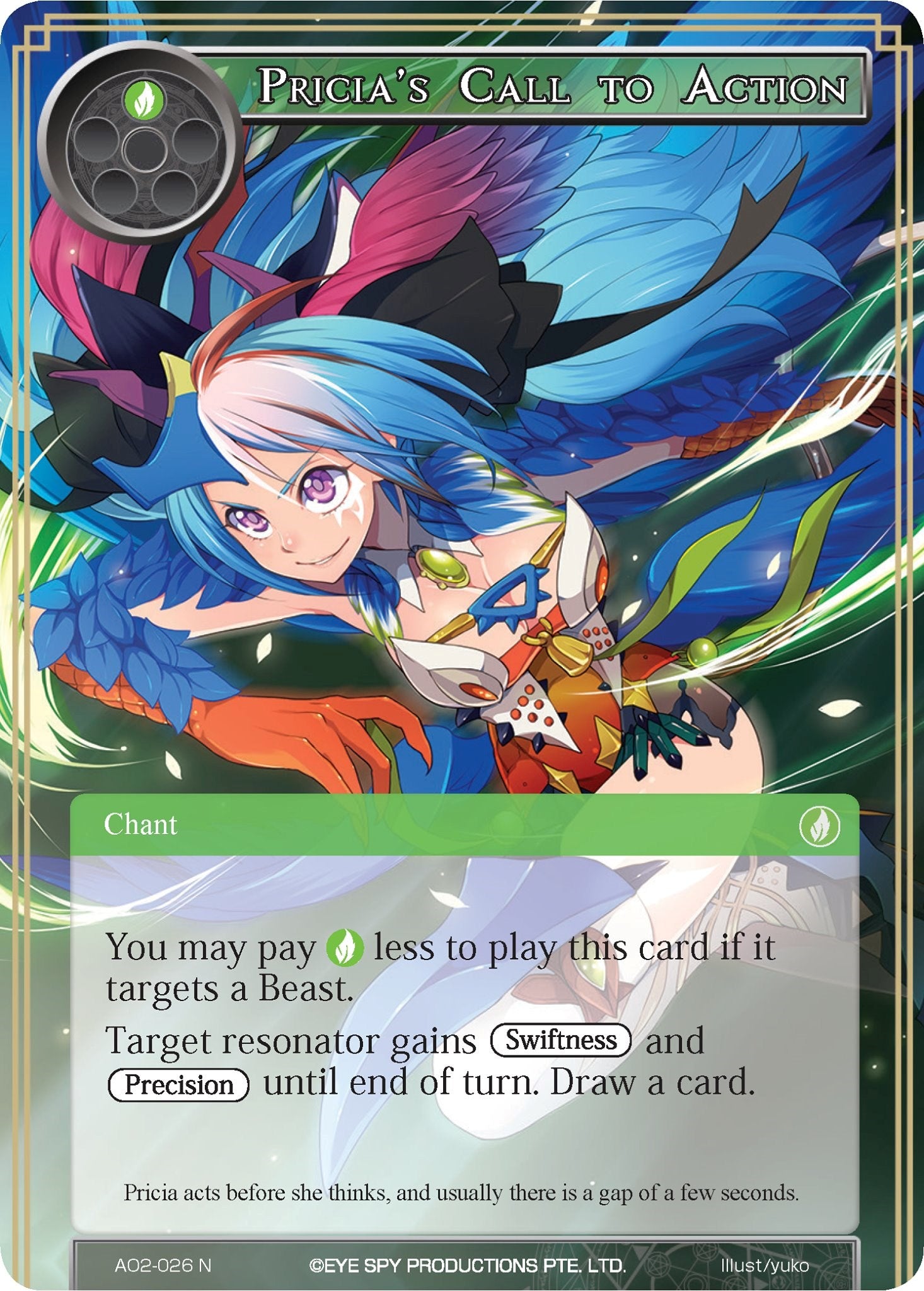 Pricia's Call to Action (AO2-026) [Alice Origin II] | Jomio and Rueliete's Cards and Comics