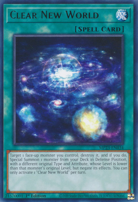 Clear New World [MP23-EN034] Rare | Jomio and Rueliete's Cards and Comics