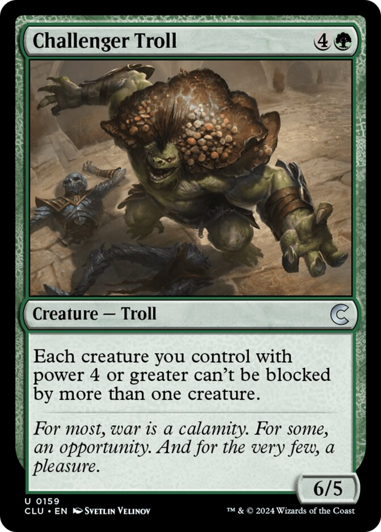 Challenger Troll [Ravnica: Clue Edition] | Jomio and Rueliete's Cards and Comics