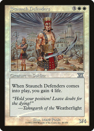 Staunch Defenders [Friday Night Magic 2000] | Jomio and Rueliete's Cards and Comics