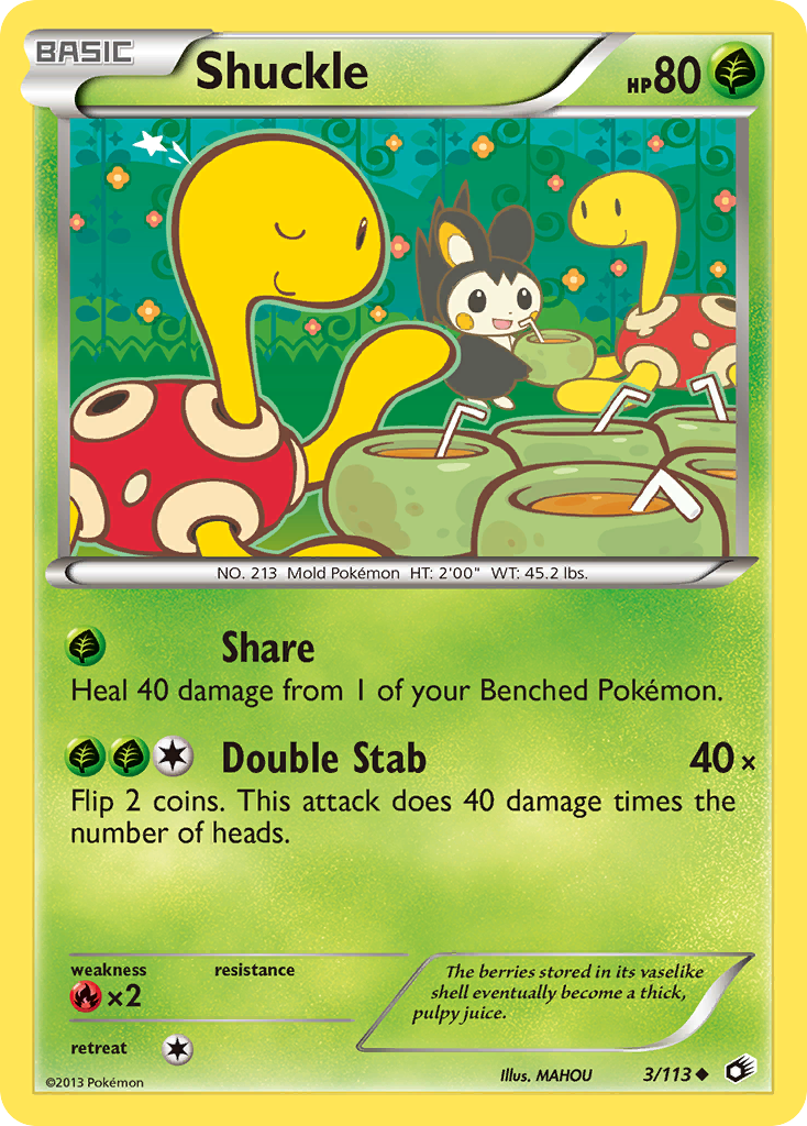 Shuckle (3/113) [Black & White: Legendary Treasures] | Jomio and Rueliete's Cards and Comics