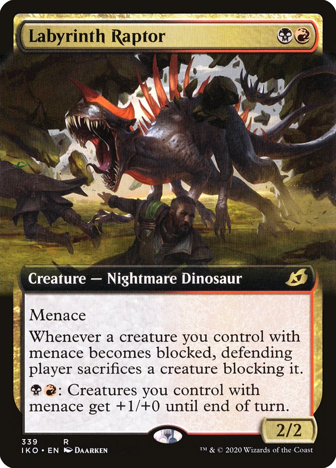 Labyrinth Raptor (Extended Art) [Ikoria: Lair of Behemoths] | Jomio and Rueliete's Cards and Comics