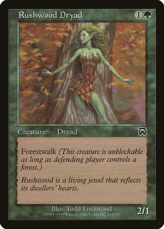 Rushwood Dryad [Mercadian Masques] | Jomio and Rueliete's Cards and Comics