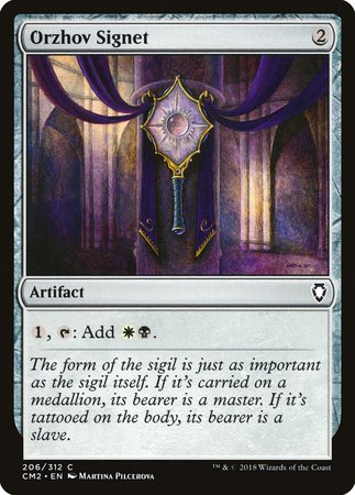 Orzhov Signet [Commander Anthology Volume II] | Jomio and Rueliete's Cards and Comics