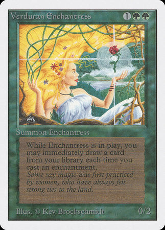 Verduran Enchantress [Unlimited Edition] | Jomio and Rueliete's Cards and Comics