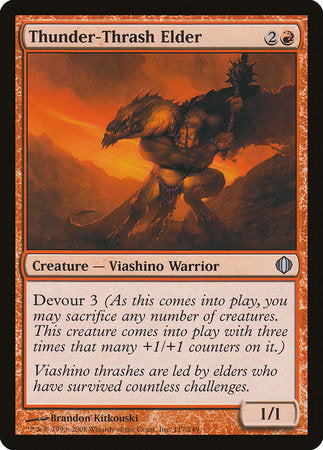Thunder-Thrash Elder [Shards of Alara] | Jomio and Rueliete's Cards and Comics