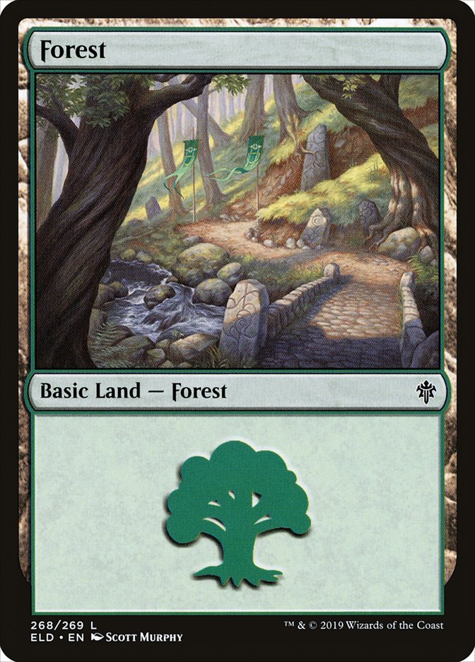 Forest (268) [Throne of Eldraine] | Jomio and Rueliete's Cards and Comics