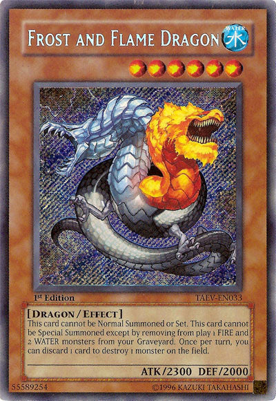 Frost and Flame Dragon [TAEV-EN033] Secret Rare | Jomio and Rueliete's Cards and Comics