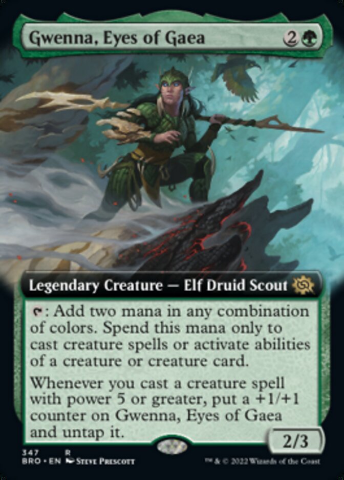 Gwenna, Eyes of Gaea (Extended Art) [The Brothers' War] | Jomio and Rueliete's Cards and Comics