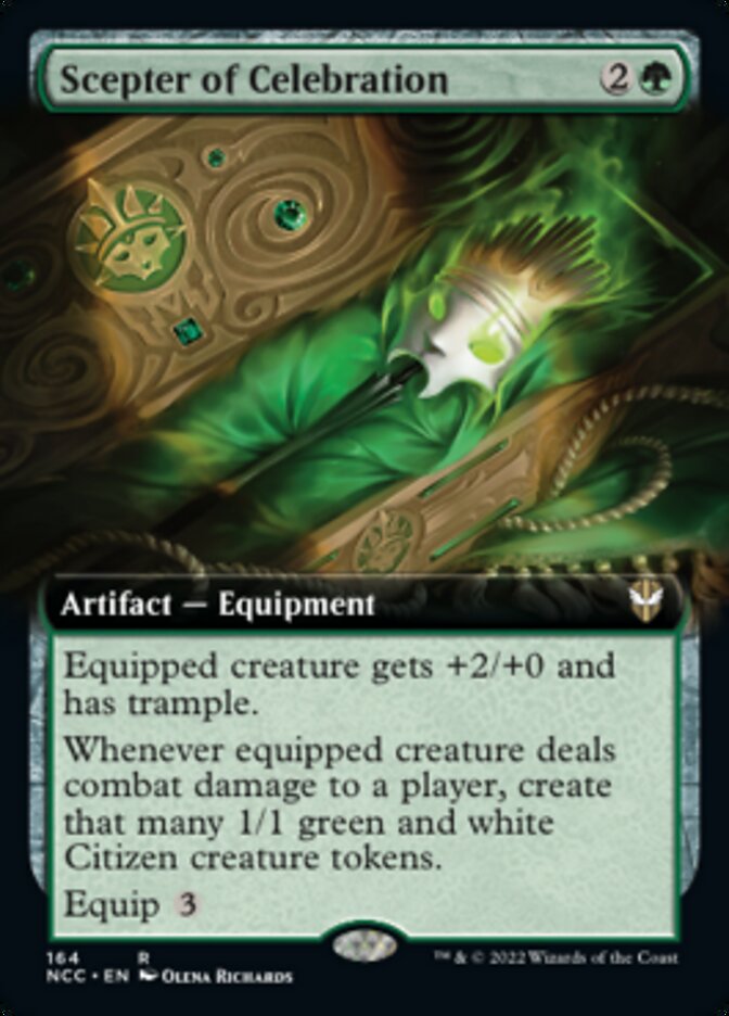 Scepter of Celebration (Extended Art) [Streets of New Capenna Commander] | Jomio and Rueliete's Cards and Comics