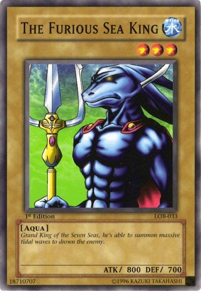 The Furious Sea King [LOB-033] Common | Jomio and Rueliete's Cards and Comics