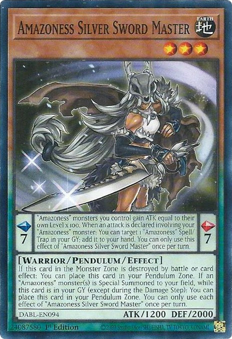 Amazoness Silver Sword Master [DABL-EN094] Common | Jomio and Rueliete's Cards and Comics