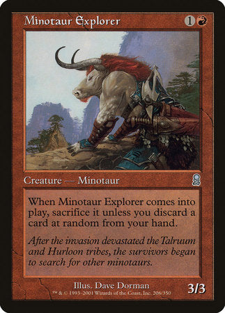 Minotaur Explorer [Odyssey] | Jomio and Rueliete's Cards and Comics