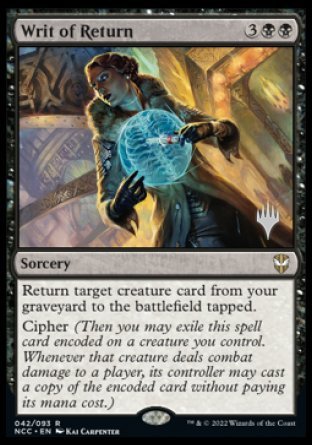 Writ of Return (Promo Pack) [Streets of New Capenna Commander Promos] | Jomio and Rueliete's Cards and Comics