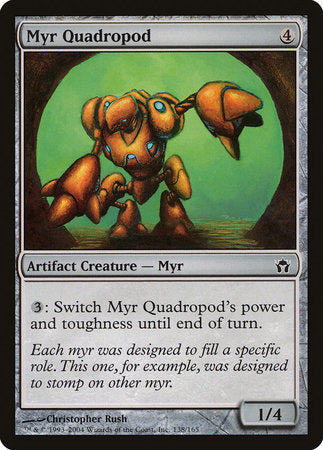 Myr Quadropod [Fifth Dawn] | Jomio and Rueliete's Cards and Comics