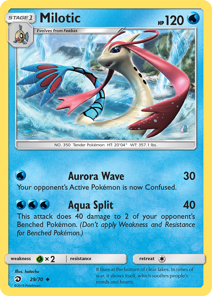 Milotic (29/70) [Sun & Moon: Dragon Majesty] | Jomio and Rueliete's Cards and Comics