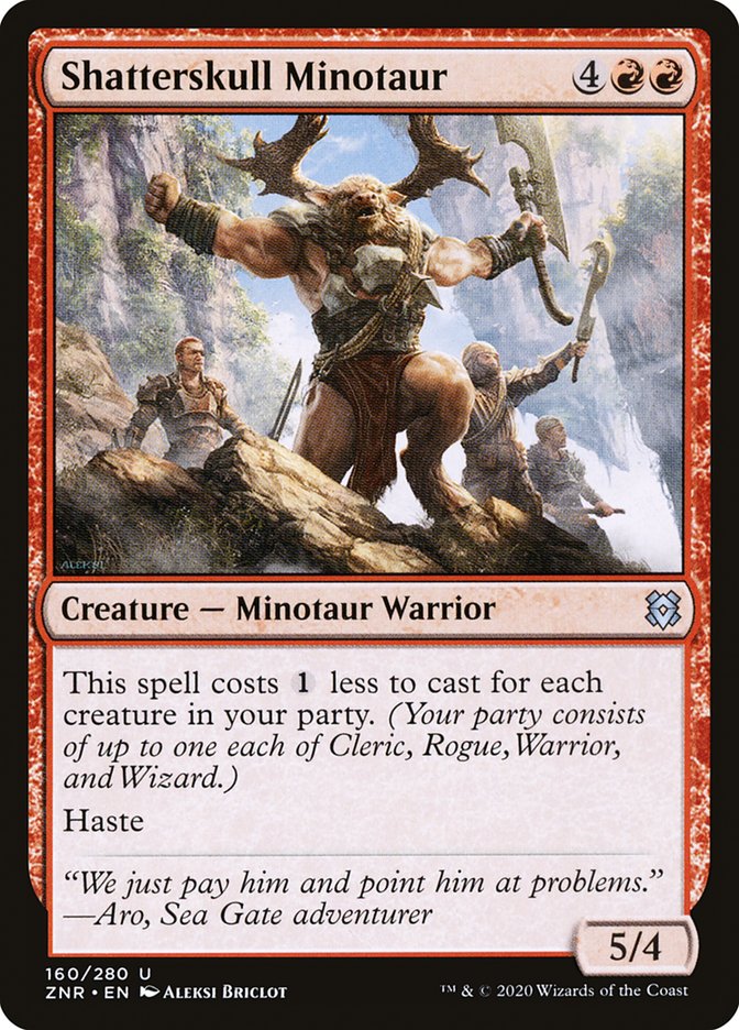 Shatterskull Minotaur [Zendikar Rising] | Jomio and Rueliete's Cards and Comics