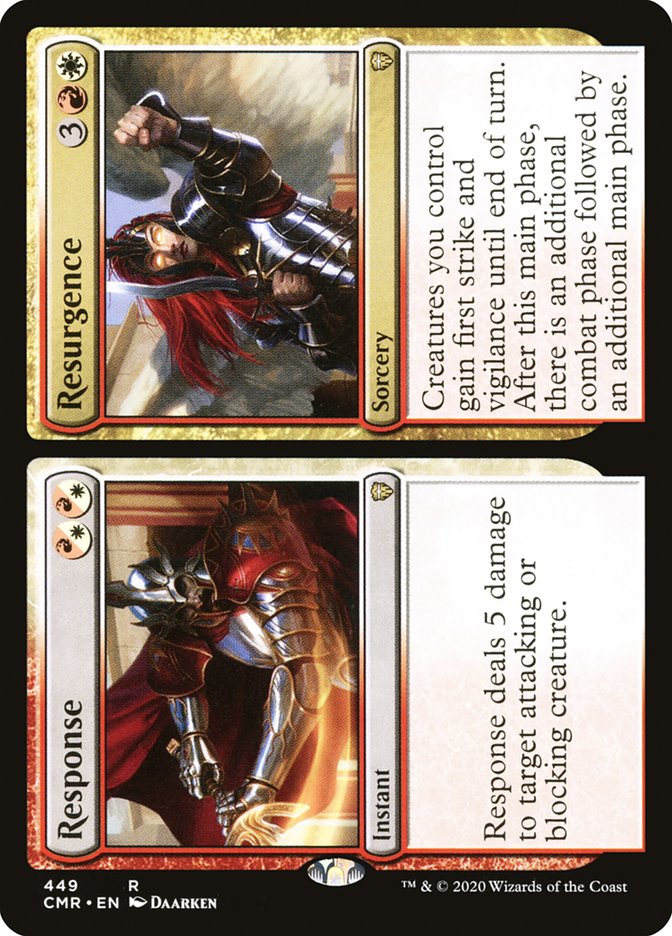 Response // Resurgence [Commander Legends] | Jomio and Rueliete's Cards and Comics