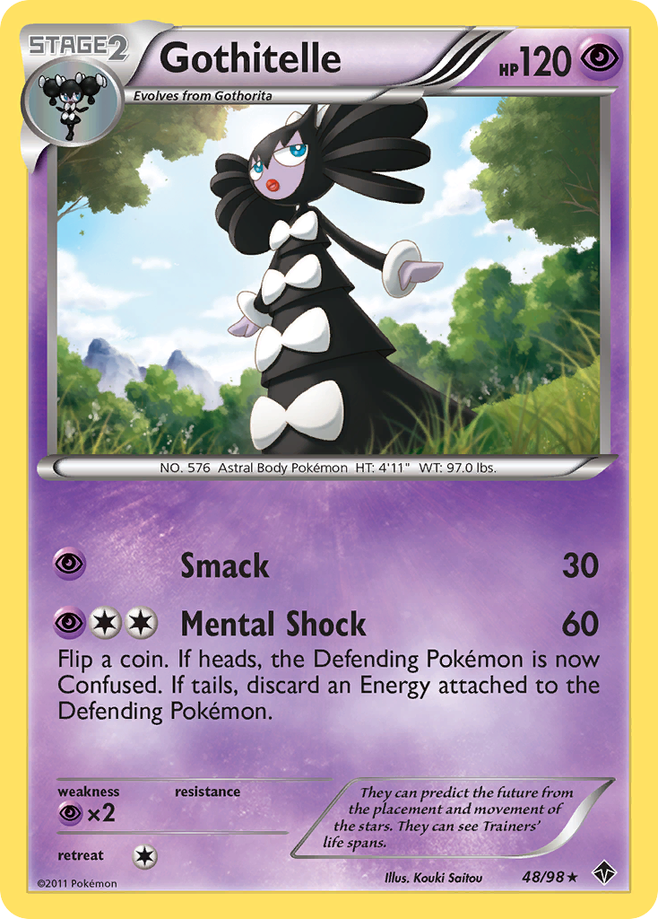 Gothitelle (48/98) [Black & White: Emerging Powers] | Jomio and Rueliete's Cards and Comics