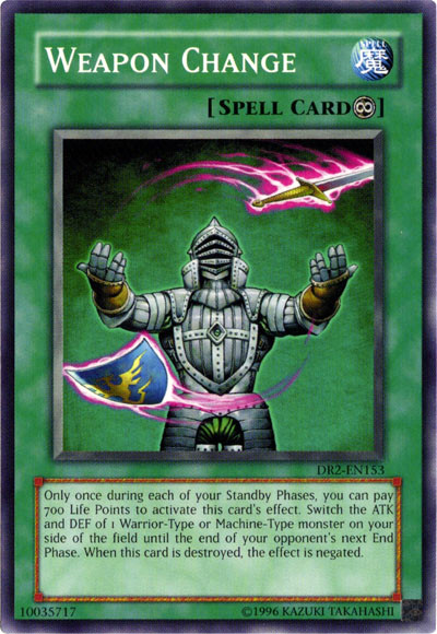Weapon Change [DR2-EN153] Common | Jomio and Rueliete's Cards and Comics
