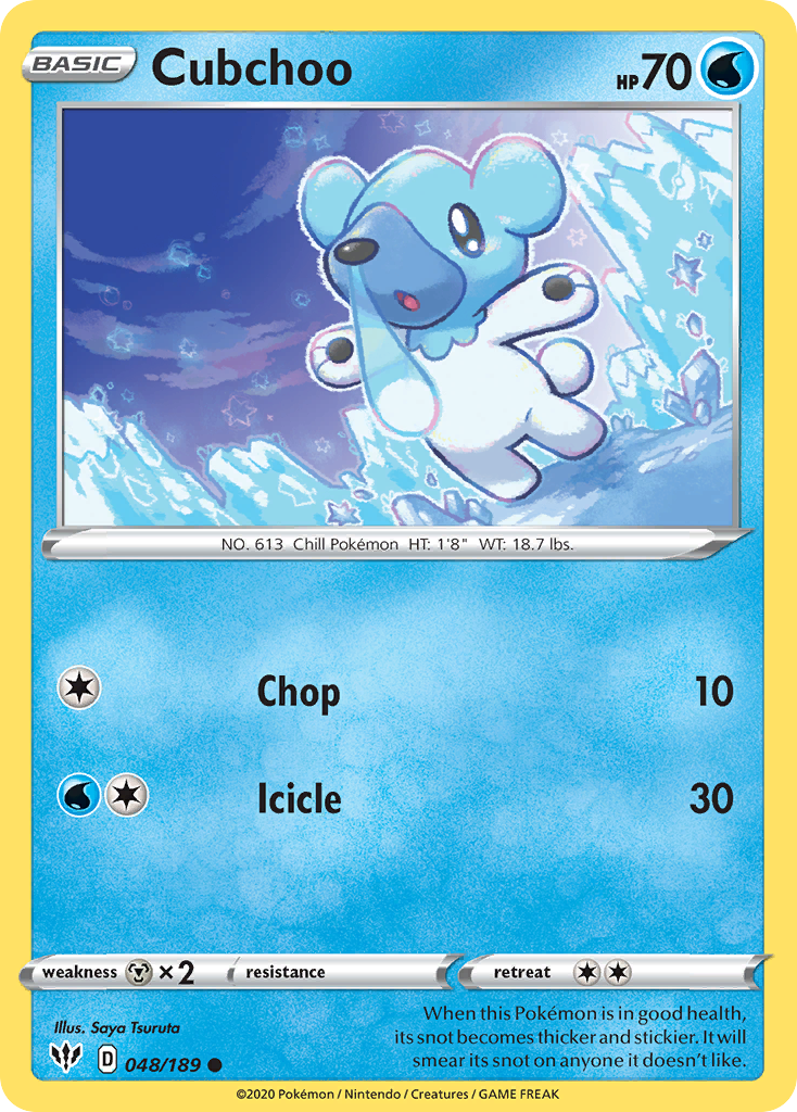 Cubchoo (048/189) [Sword & Shield: Darkness Ablaze] | Jomio and Rueliete's Cards and Comics