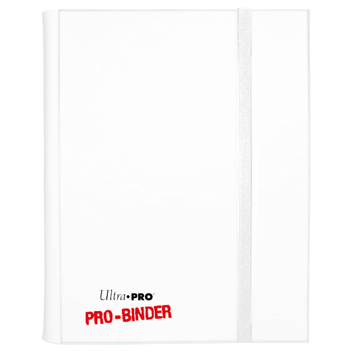 Ultra PRO: 9-Pocket Side-Loading PRO-Binder (White with White Strap) | Jomio and Rueliete's Cards and Comics