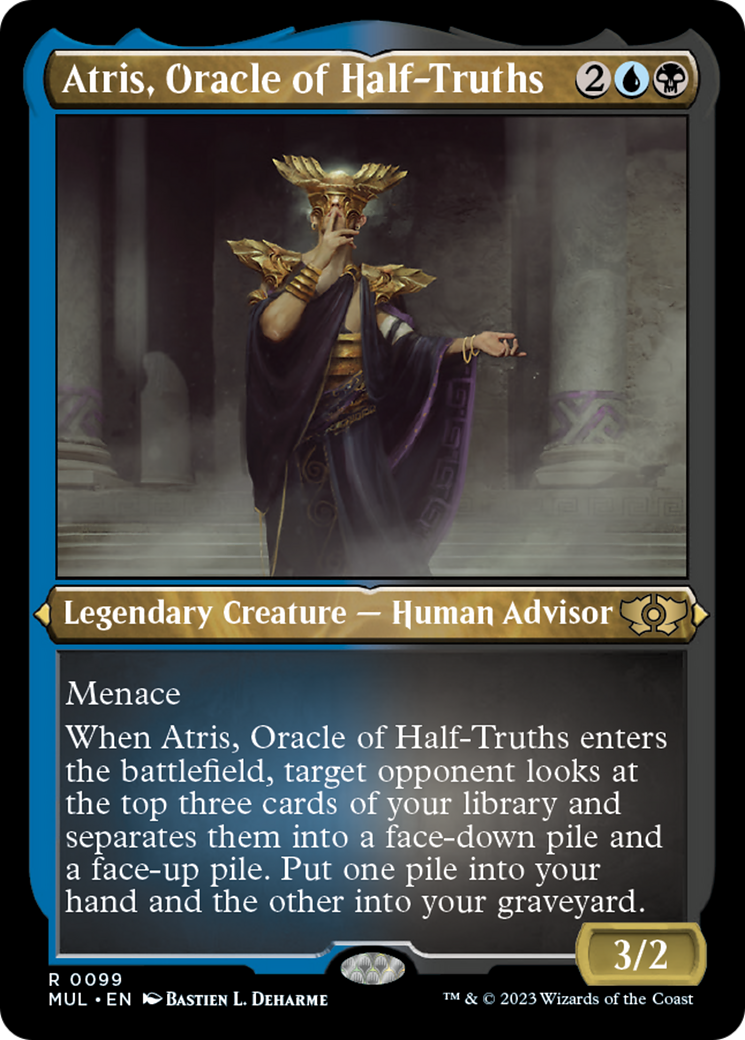 Atris, Oracle of Half-Truths (Foil Etched) [Multiverse Legends] | Jomio and Rueliete's Cards and Comics