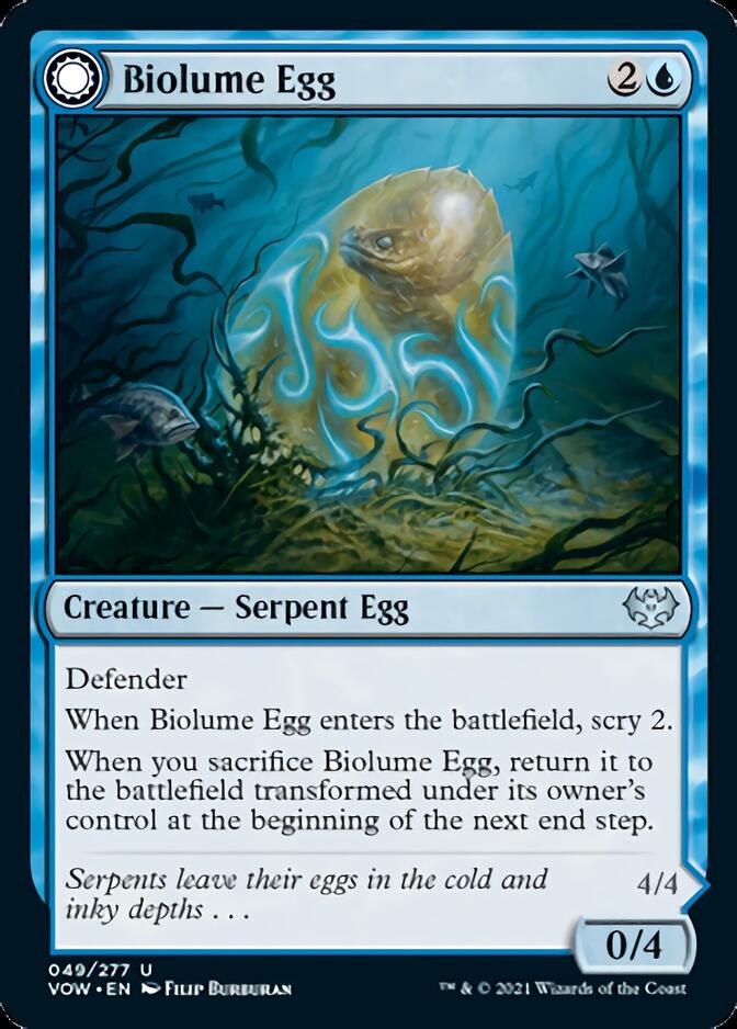 Biolume Egg // Biolume Serpent [Innistrad: Crimson Vow] | Jomio and Rueliete's Cards and Comics